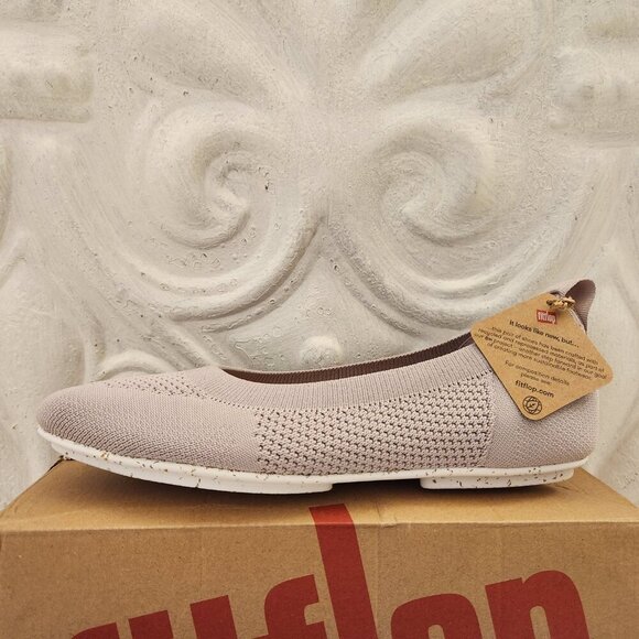 Fitflop Allegro Multi-knit ballet flats in soft lilac. NIB. Size 8 - Picture 2 of 10